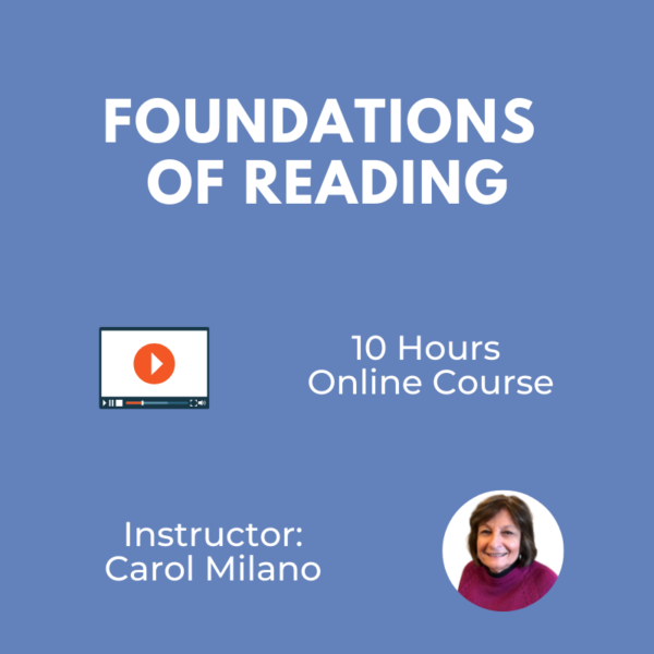 Foundations of Reading MTEL Preparation (Recorded Lectures).