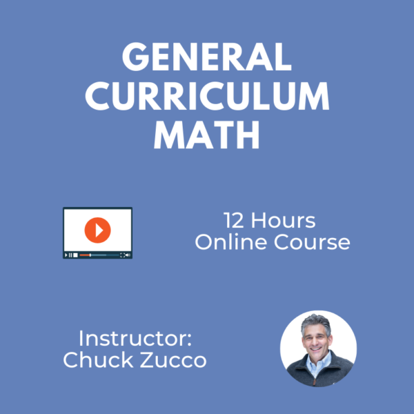 General Curriculum Math (Recorded Lectures)