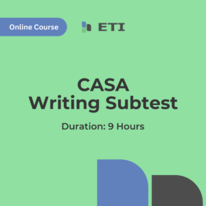 CASA Writing Subtest