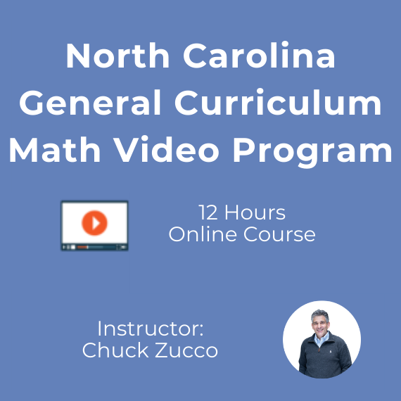 North Carolina General Curriculum Math (Recorded Lectures)